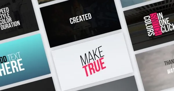 20种风格视频字幕动画像素设计精选AE模板 Typography Vol.1