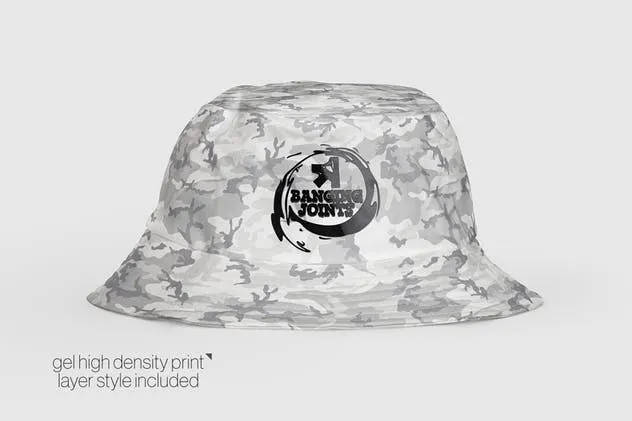 渔夫帽帽子设计样机模板 Bucket Hat Mockup插图(2)