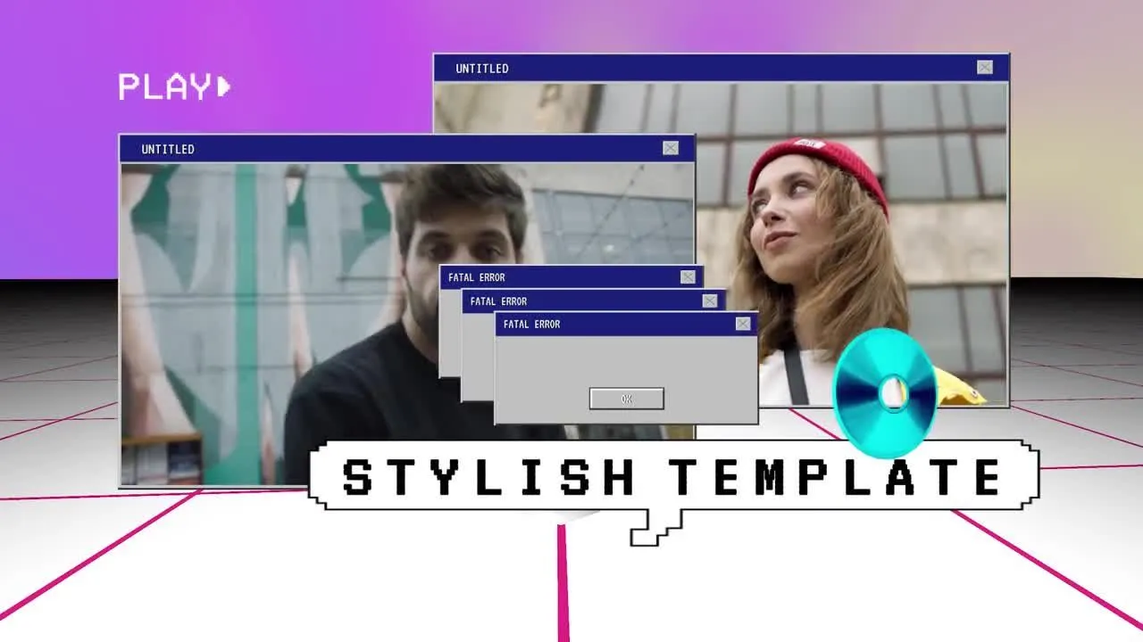 YouTube视频的简短介绍像素设计精选AE模板