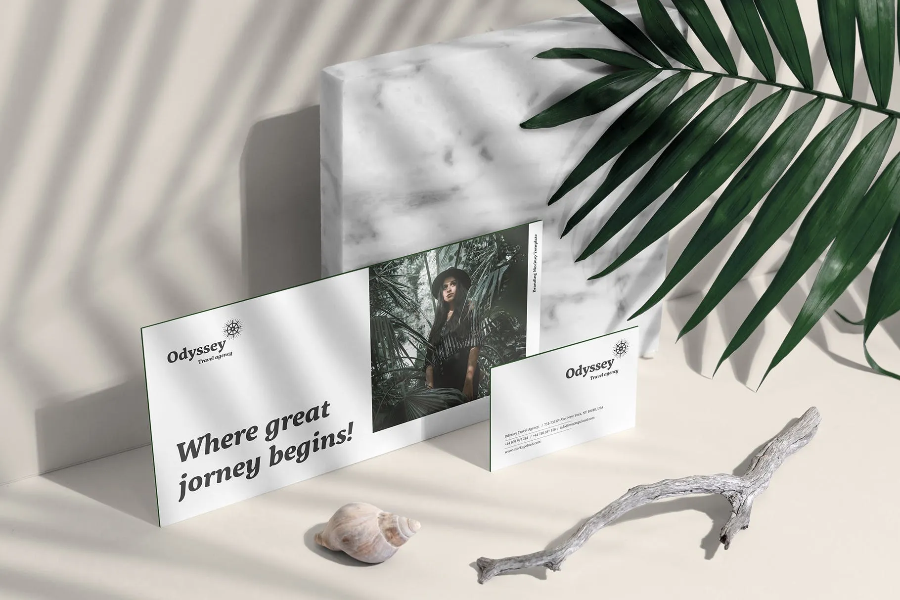 高端优雅风格时尚品牌VI设计效果预览样机套装 Odyssey Branding Mockup插图(9)