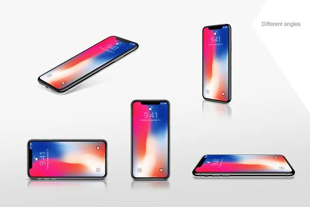 iPhoneX苹果智能手机UI界面设计样机 iPhone X Mockup插图(4)