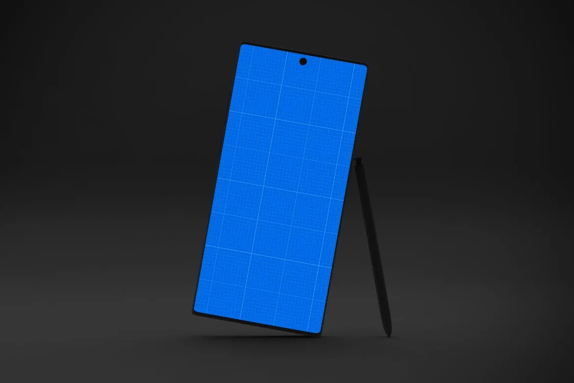 Note 10大屏手机屏幕预览样机模板 Dark Note 10 Mockup插图(8)