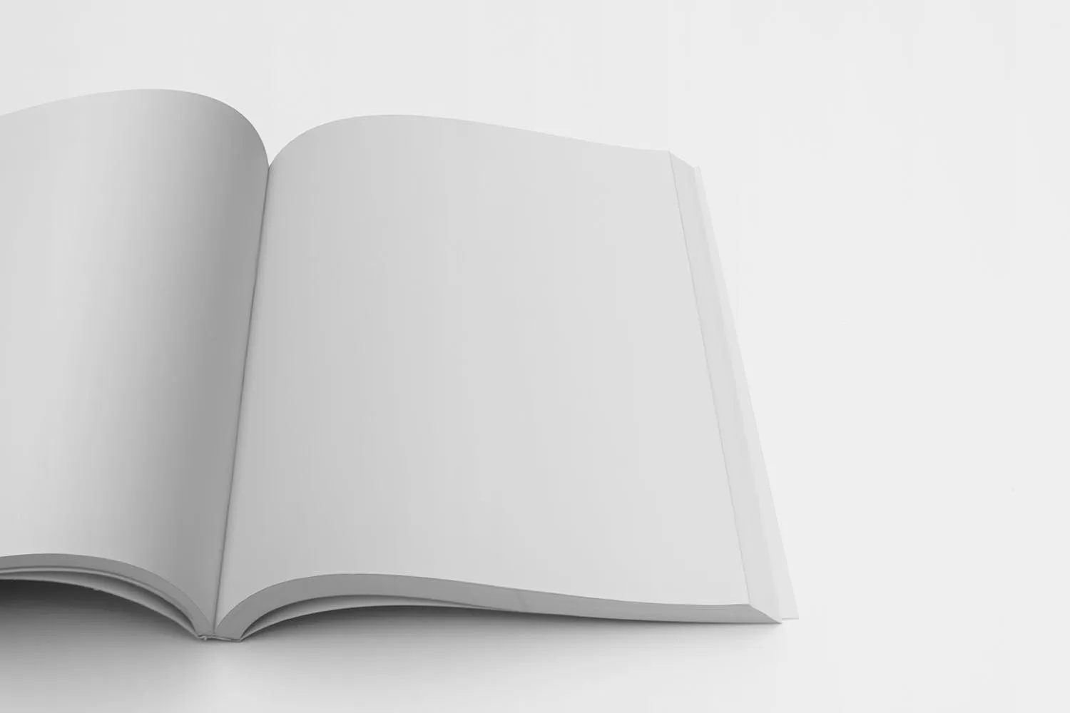 杂志内页排版页面特写预览样机素材库精选 Magazine Mockup Right Page Closeup插图(1)