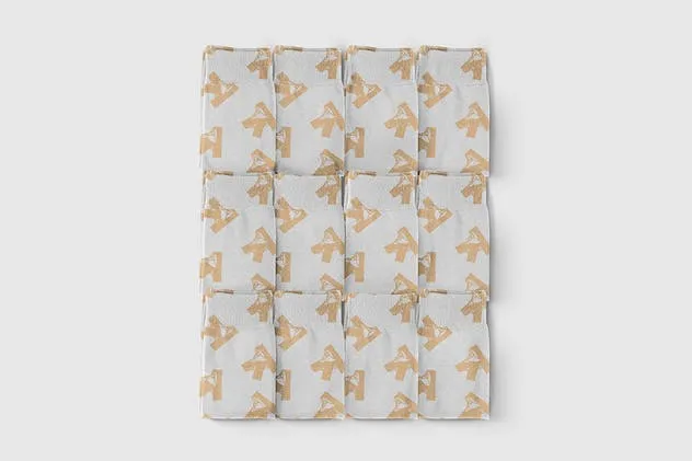 纯色提花棉袜套装样机 Socks Set Mockup插图(11)