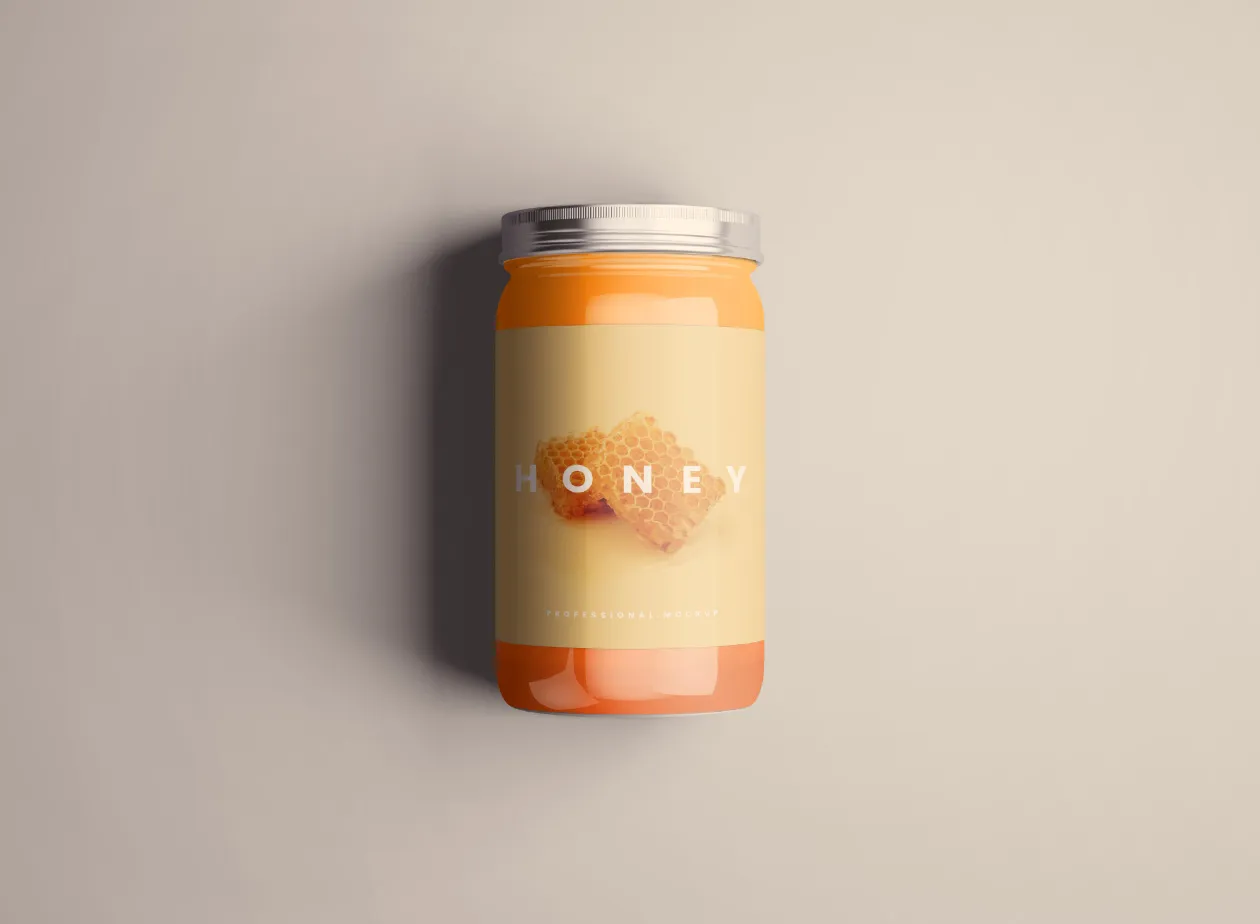 食品玻璃罐外观设计样机PSD模板 Standard Glass Jar Mockups插图(7)