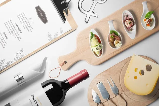 西式餐厅厨房场景样机设计套件v2 Kitchen Ready Mockup Vol. 2插图(4)