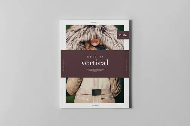 美国信纸规格杂志样机模板 US Letter Magazine Mock-up 3插图(6)