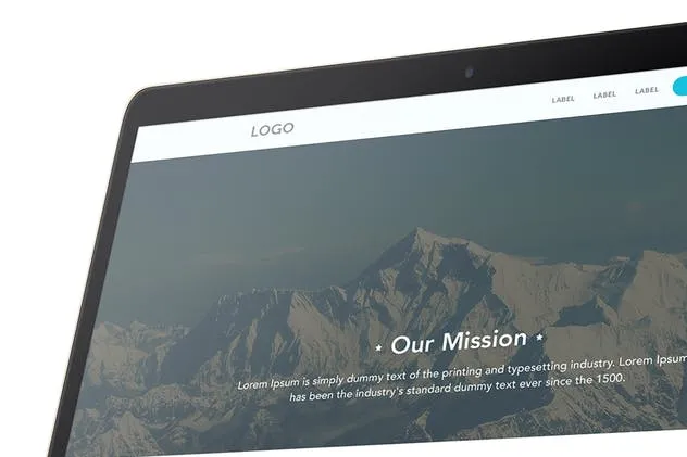 网站设计展示多维演示样机模板 3D Website Display Mockup插图(13)