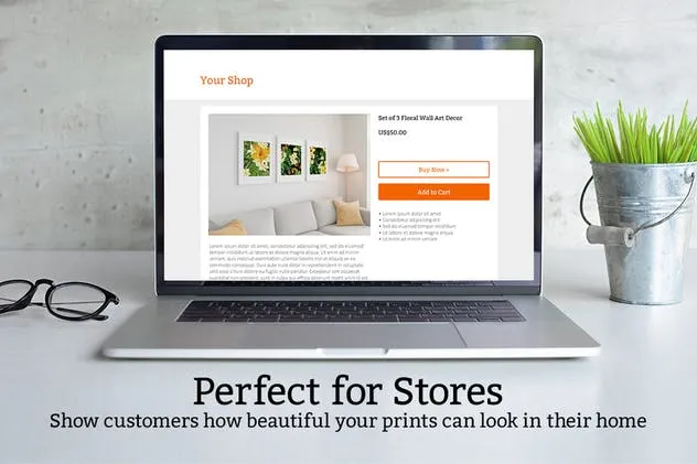 15张家居装饰相框画框样机套装 15 Poster Set Mockups插图(9)