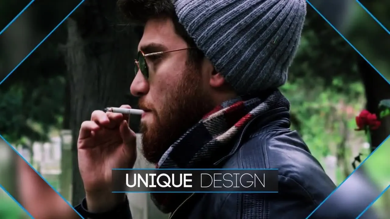 优雅的照片幻灯片像素设计精选AE模板