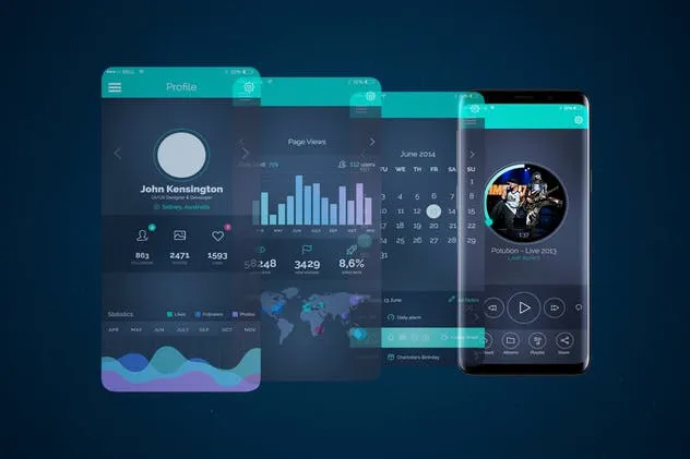 三星智能手机S9设备动态样机模板v2 Animated S9 MockUp V.2插图(3)