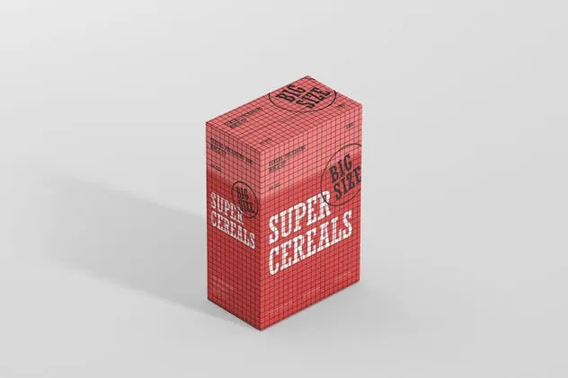 营养谷物食品包装大尺寸盒子样机 Cereals Box Mockup – Big Size插图(7)