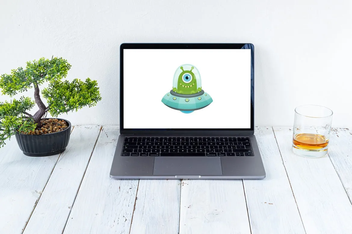 旧木桌上的Macbook&iPhone样机模板v1 Spojeeto Device Mock-ups vol.1插图(14)