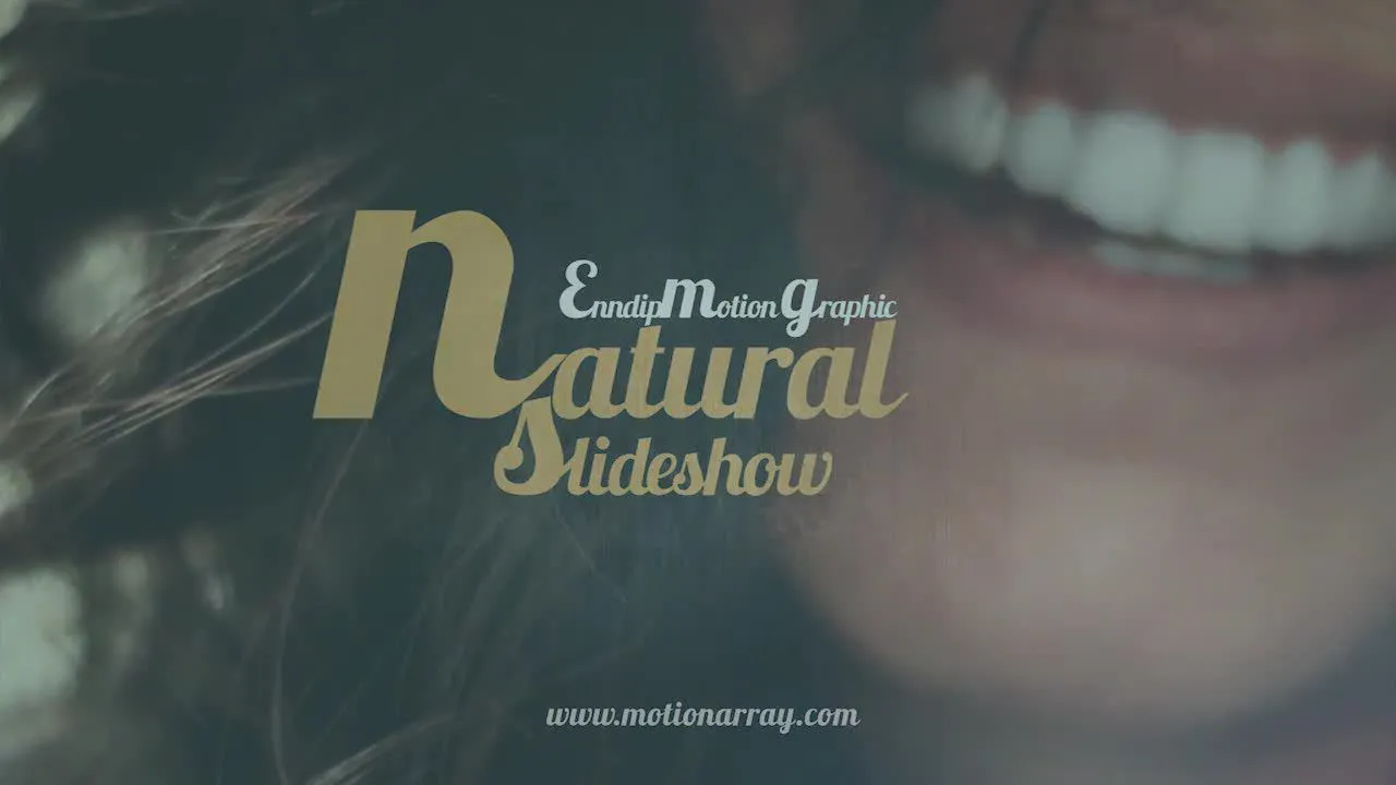 清新样式的自然幻灯片像素设计精选AE模板