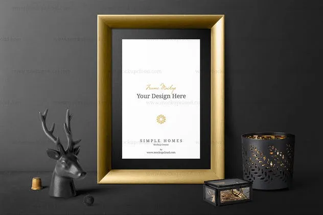 经典样机模板v3-金框画框相框模板 Simple Homes Mockup Vol. 6插图(2)