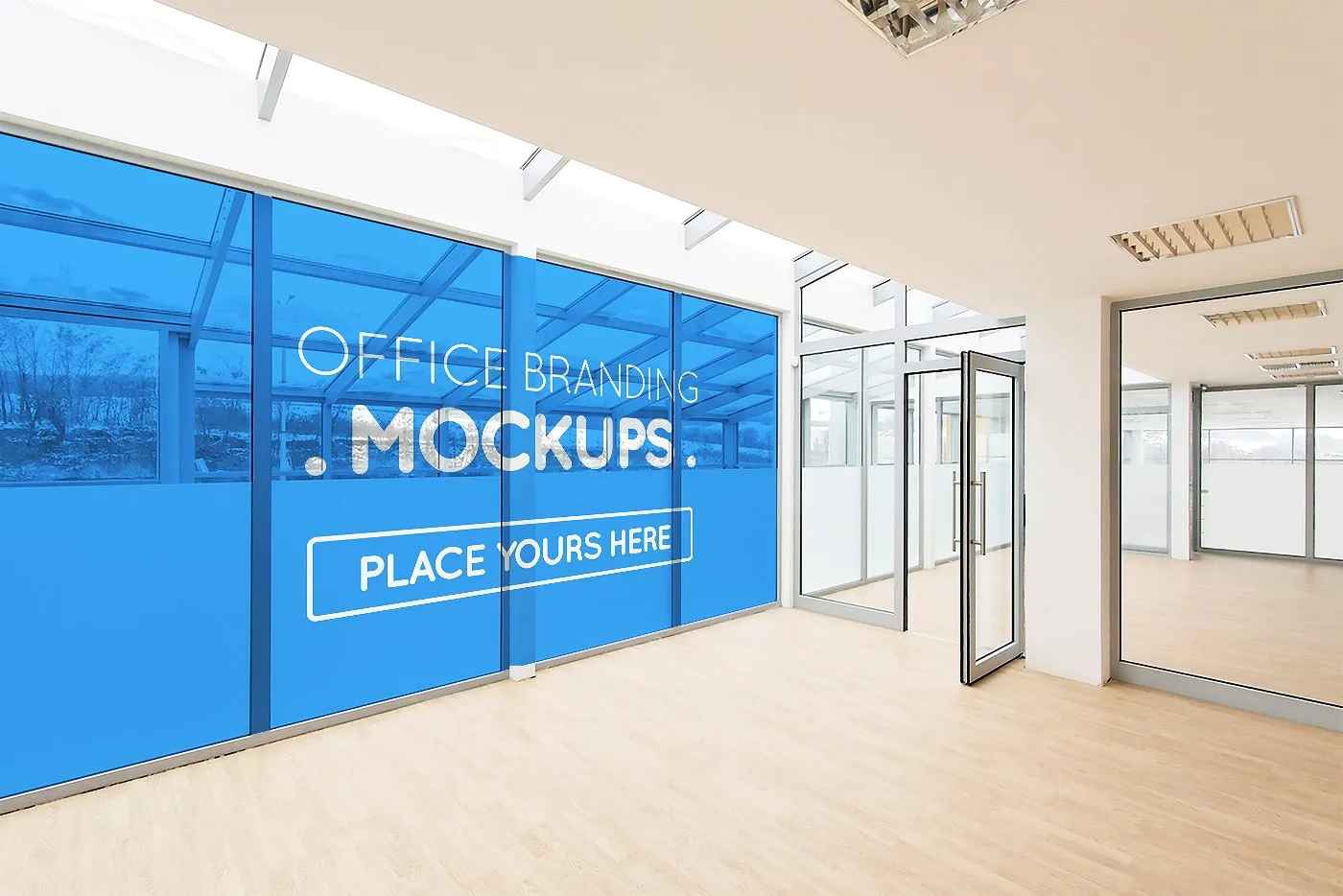 20多个办公室品牌样机展示模型mockups插图(1)