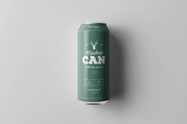 啤酒饮料罐头外观样机模板04 Can Mock-up 4插图(13)