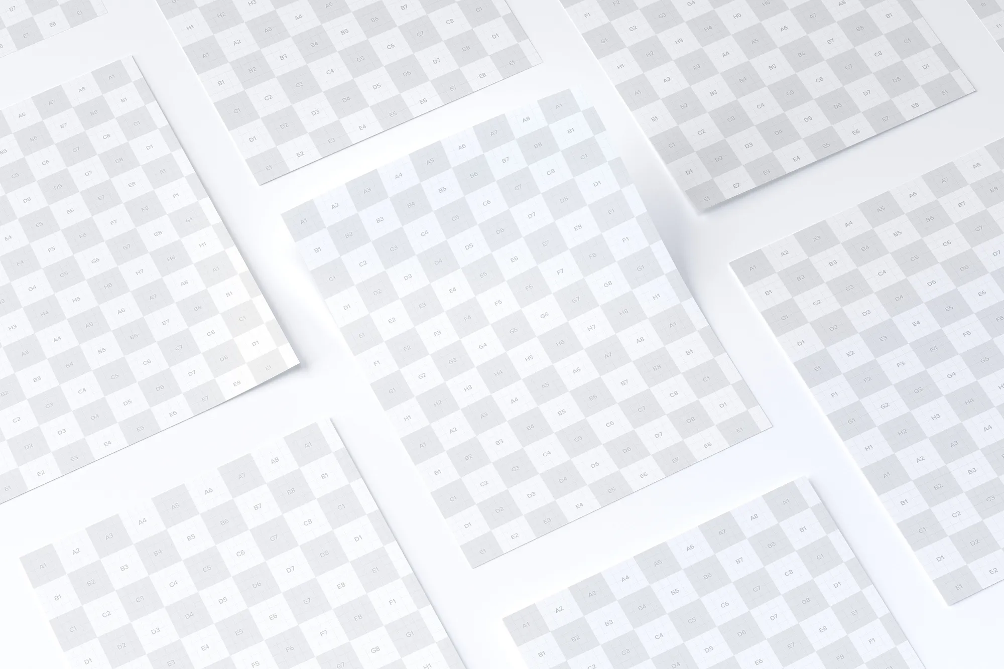 信纸规格传单设计等距样机模板02 Letter Flyer Mockup 02插图(1)