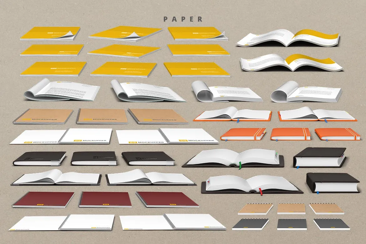 4K高品质的高端前视图办公场景元素VI样机展示模型mockups插图(3)