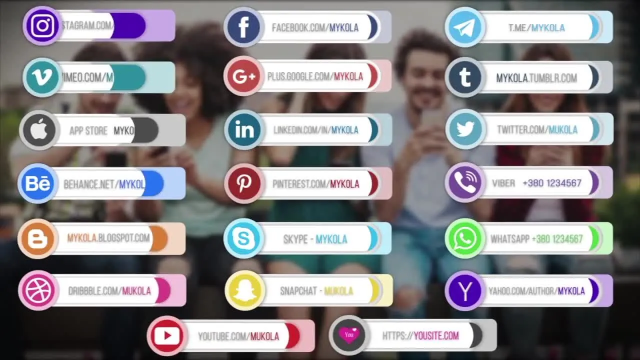 20个社交媒体的三分之二标题展示像素设计精选AE模板