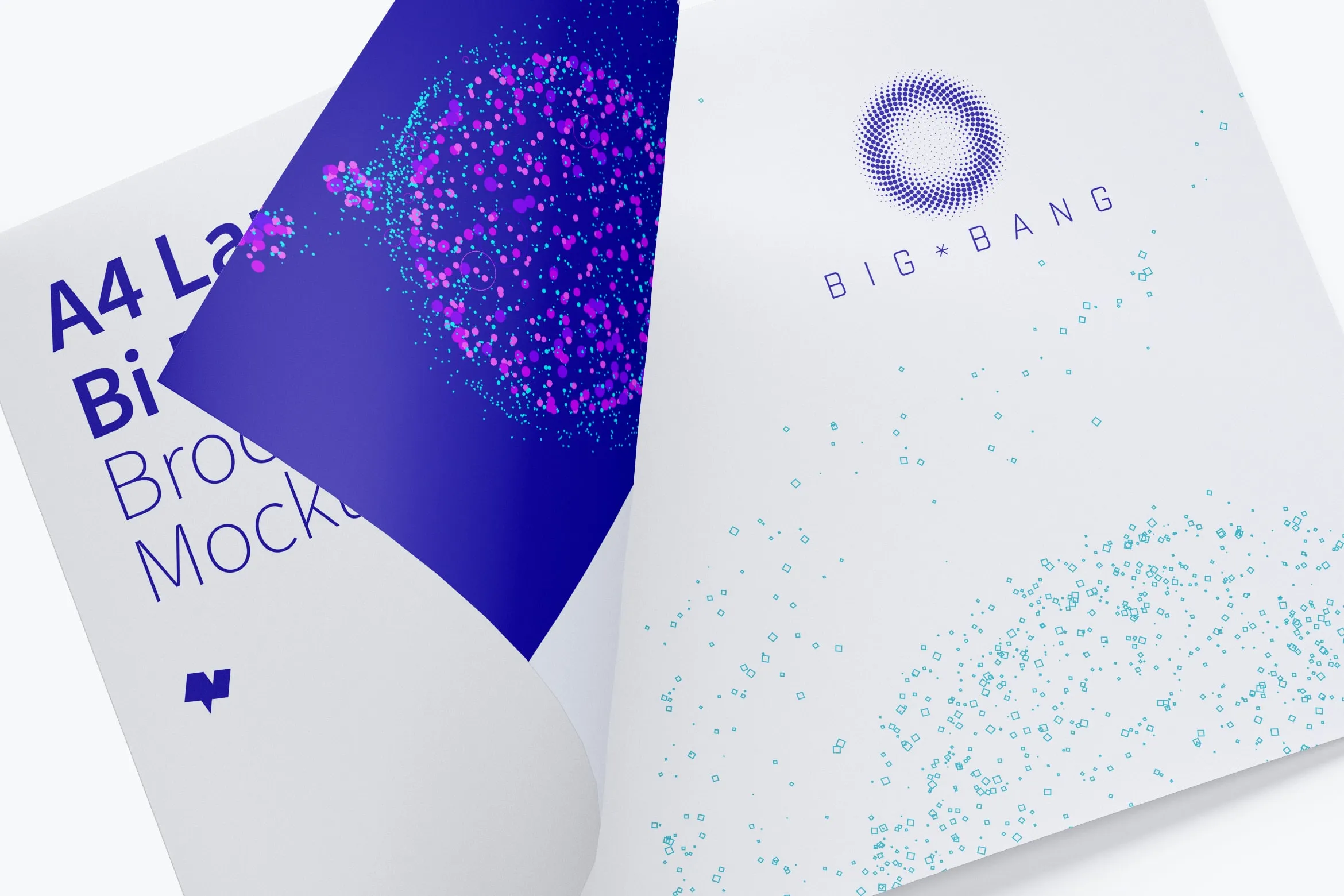 A4横向双折设计小册子传单设计图预览样机02 A4 Landscape Bi Fold Brochure Mockup 02插图(3)