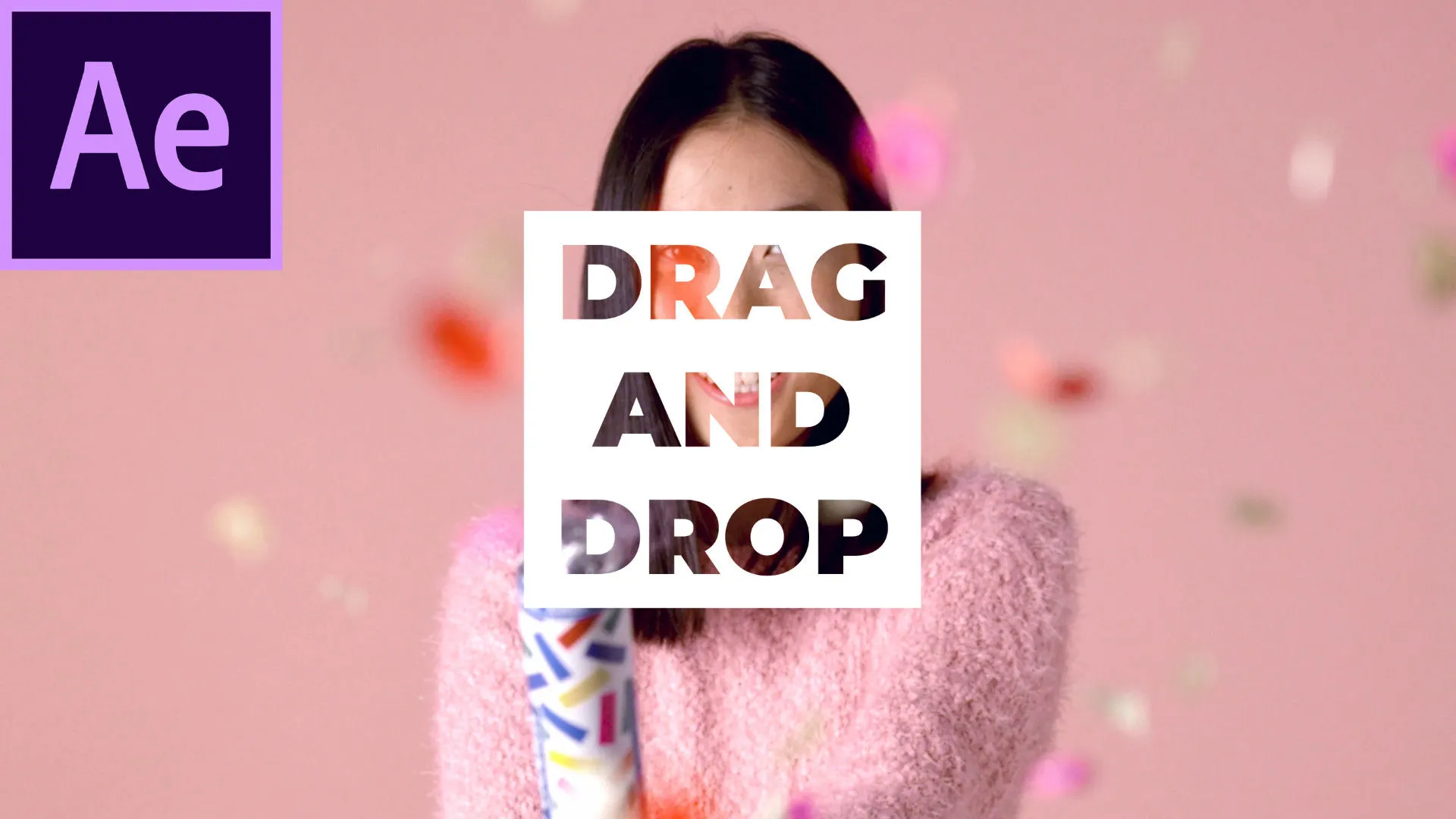 时尚大字标题动画片头像素设计精选AE模板