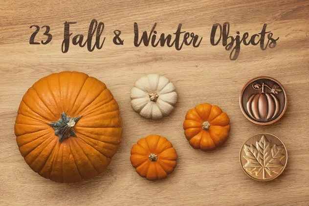 万圣节/感恩节/圣诞节场景样机素材包v1 Seasonal Scene Creator Volume 1插图(1)