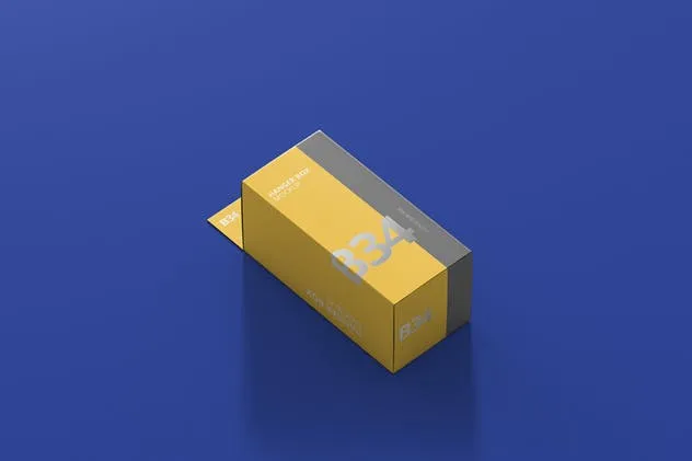 带挂钩的中等矩形尺寸包装盒子样机 Box Mockup – Medium Rectangle Size with Hanger插图(2)
