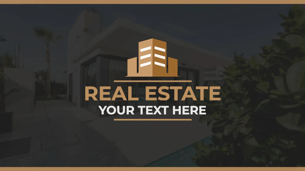 简单时尚地房地产效应像素设计精选AE模板