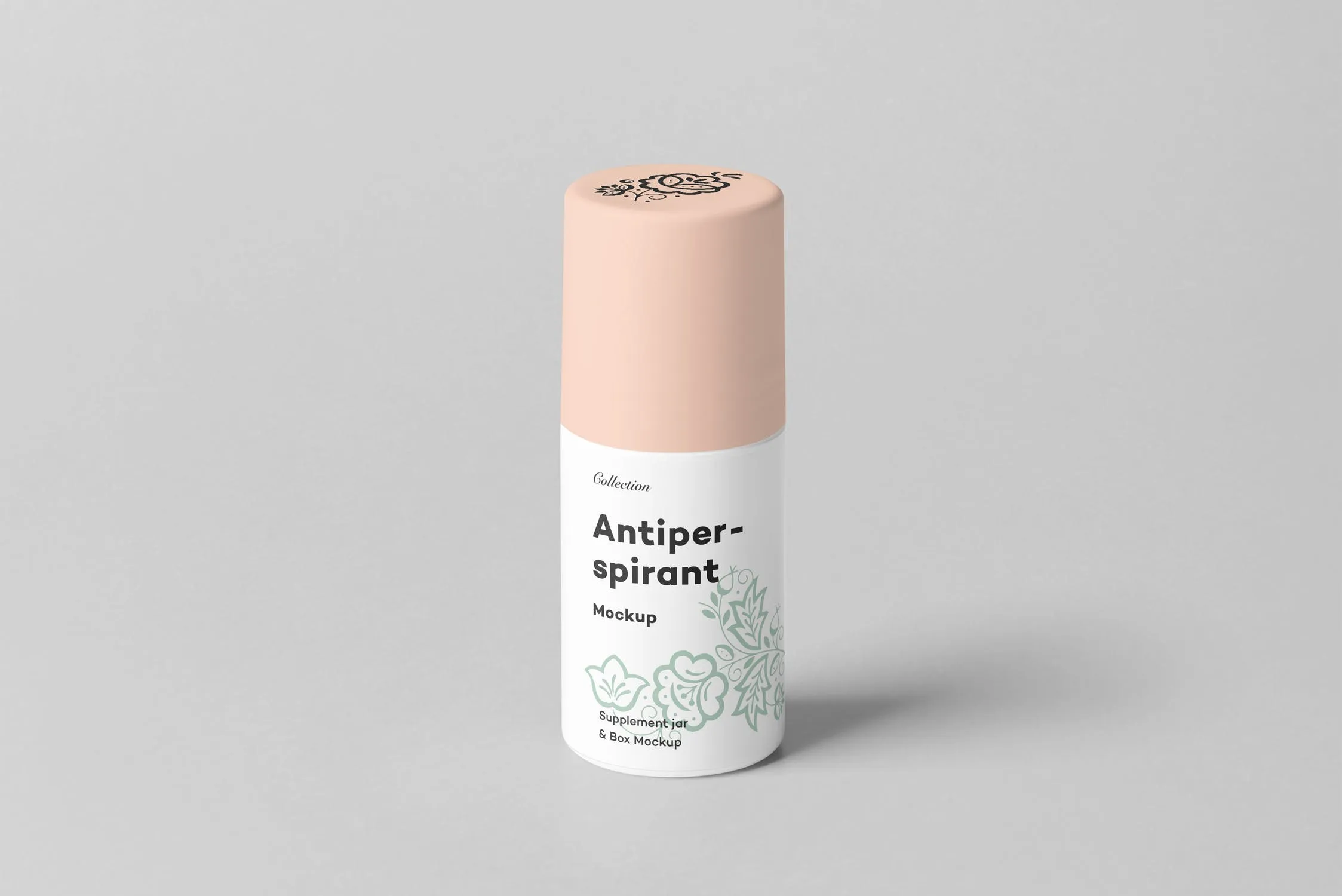 止汗滚珠外包装设计展示图样机v2 Antiperspirant Mockup 2插图(1)