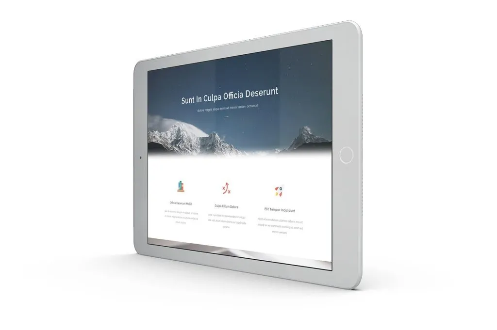 16个不同视角iPad Mockups打包下载[psd]插图(1)