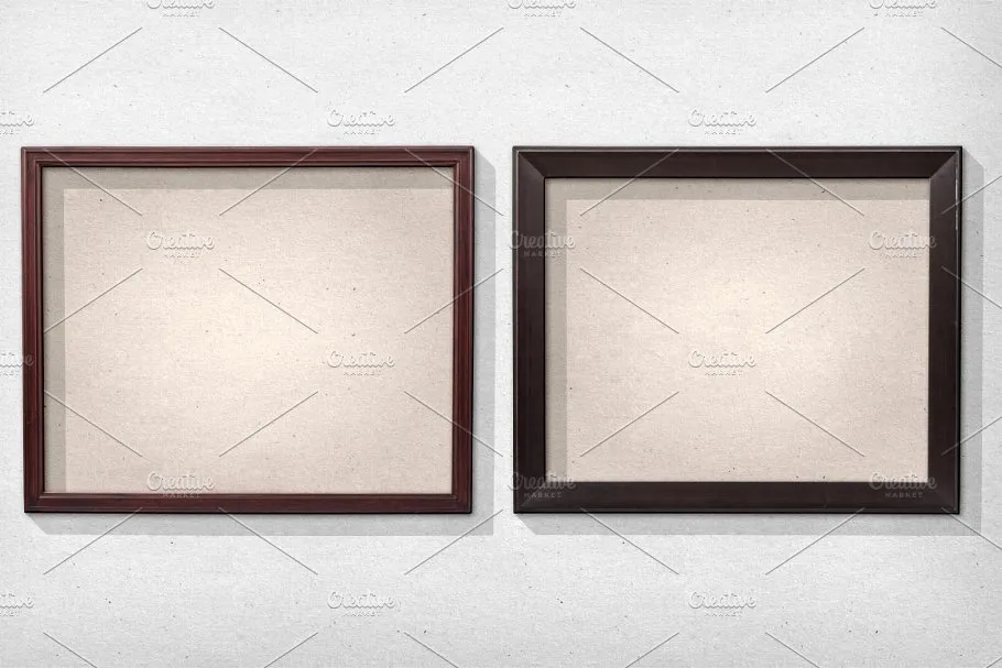 经典画框相框样机PSD模板 Isolated Picture Frames 2插图(4)