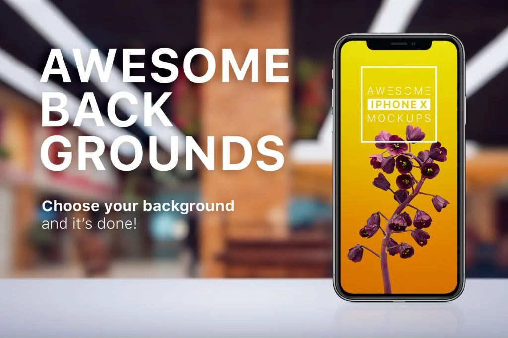 漂亮的高品质苹果iPhone X Mockups打包下载[psd]插图(7)