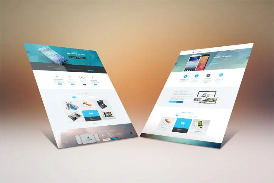 网站设计案例预览样机模板 Website Display Mockup插图(4)