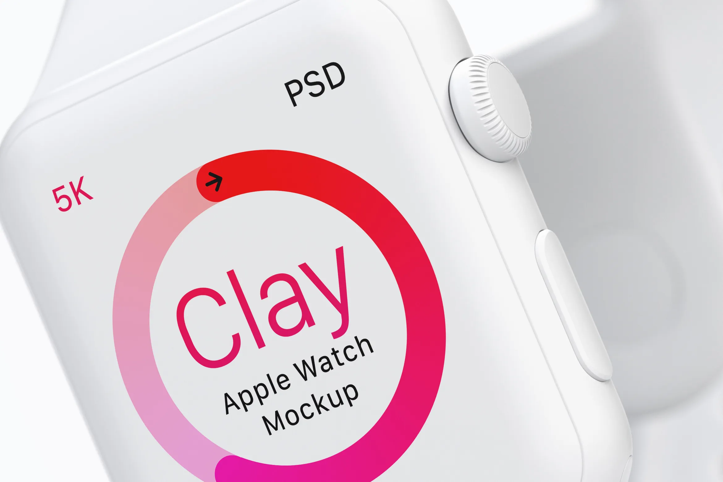 5K高分辨率Apple Watch智能手表黏土样机模板02 Clay Apple Watch Mockup 02插图