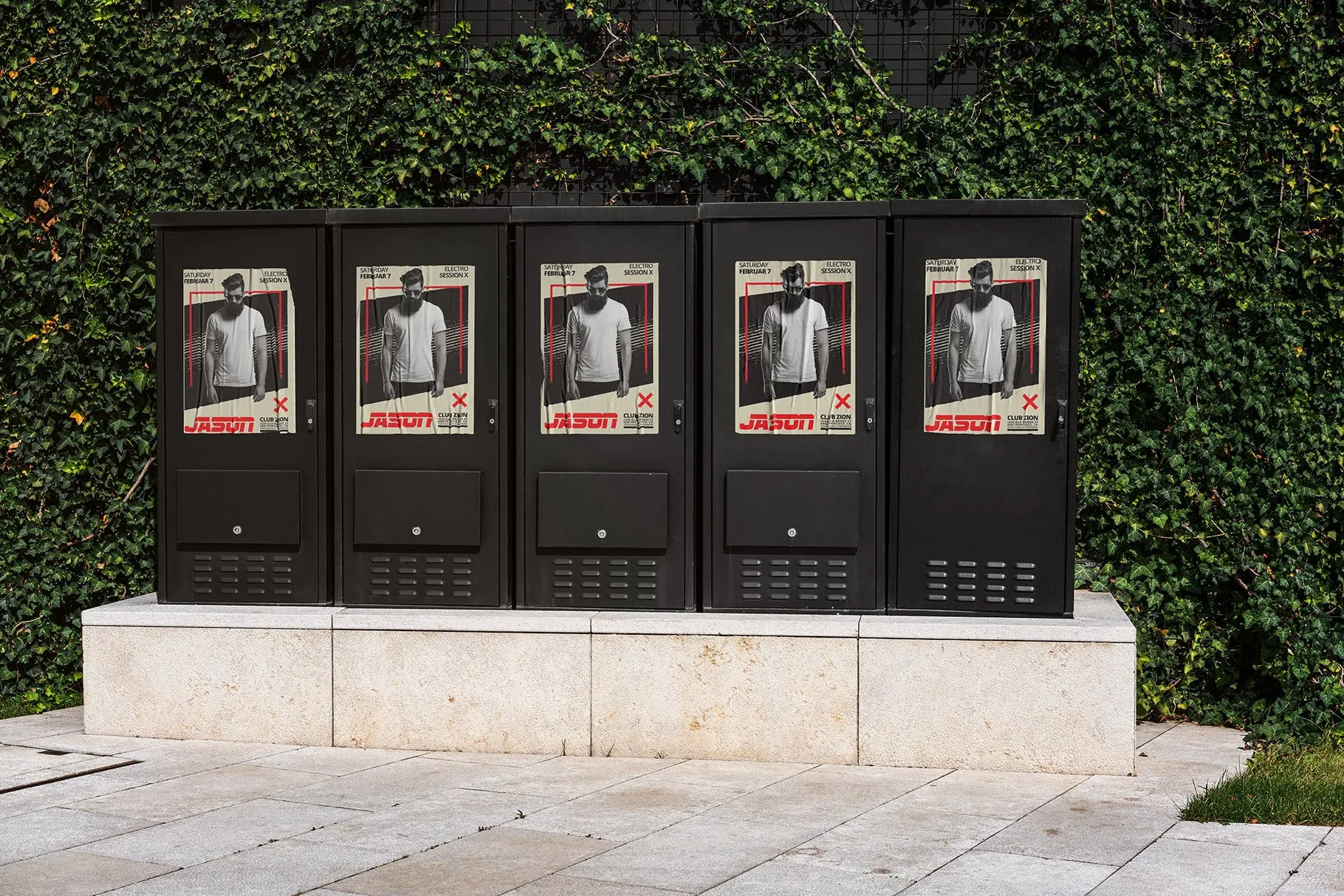 海报户外张贴效果展示样机素材库精选 Outside Poster Mock-Up’s插图(5)