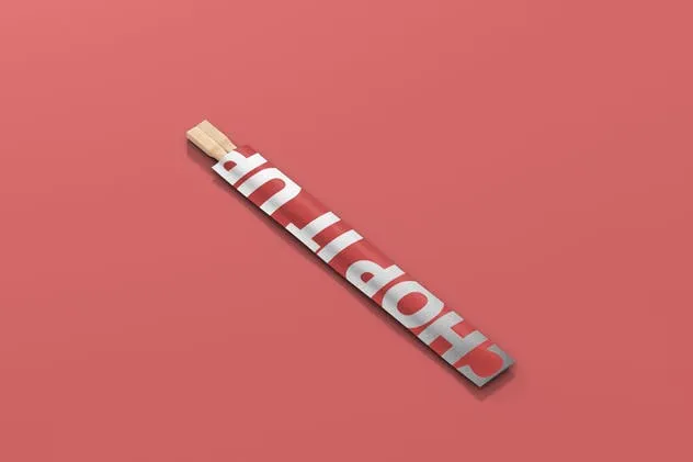 一次性筷子包装样机展示模板 Chopsticks Mockup插图(2)