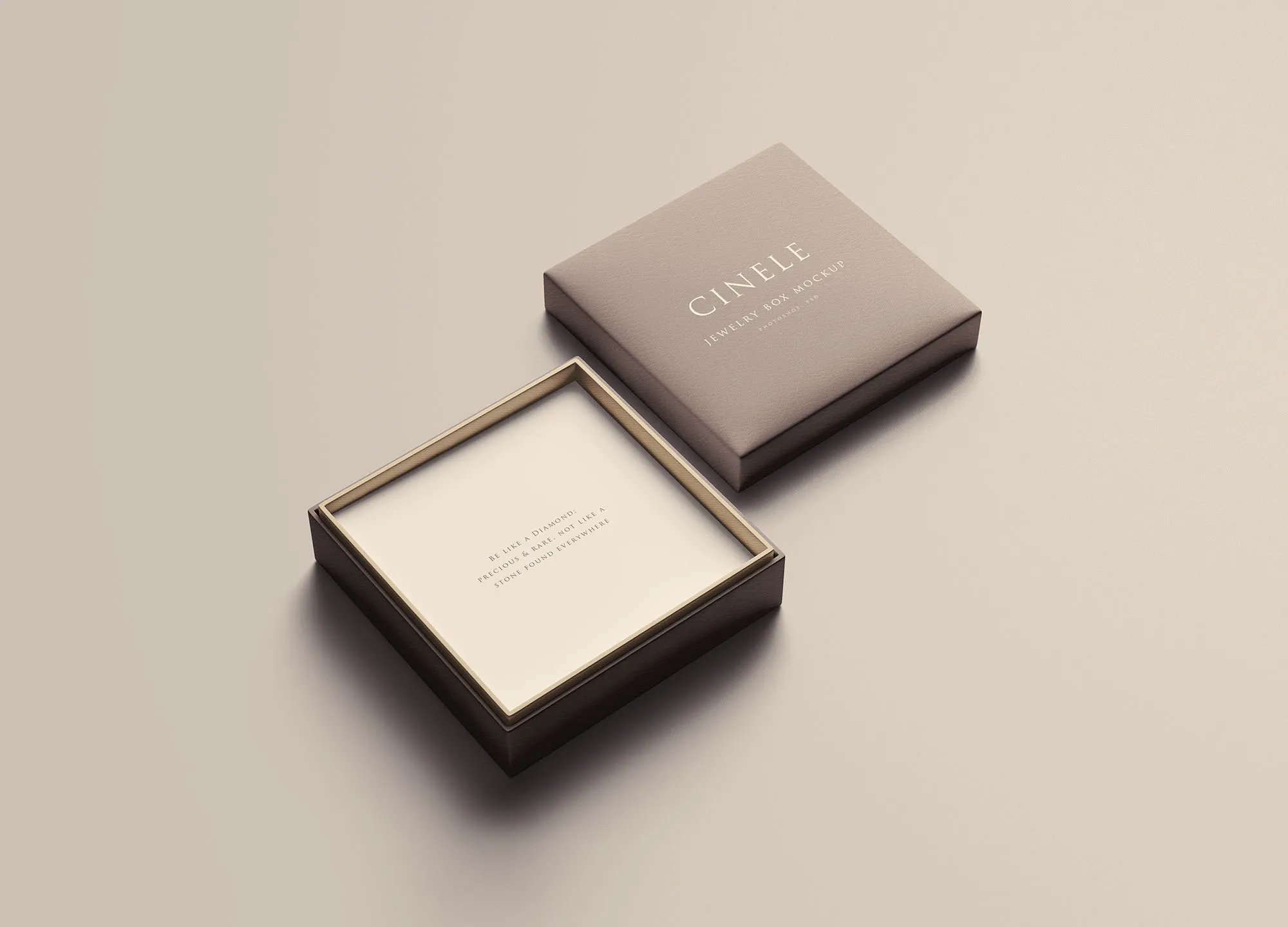 珠宝首饰礼品包装盒设计图样机模板 Jewelry Box Mockup插图(6)