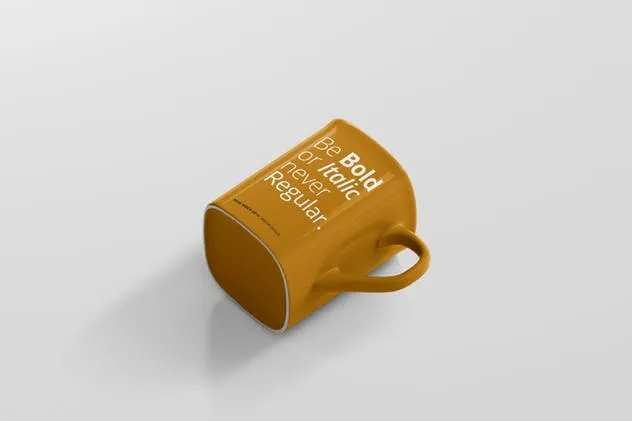 方形马克杯咖啡杯样机展示模板 Mug Mockup – Square插图(4)