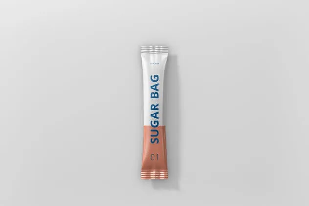 高分辨率食糖小袋包装样机 Sugar Bag Mockup插图(7)
