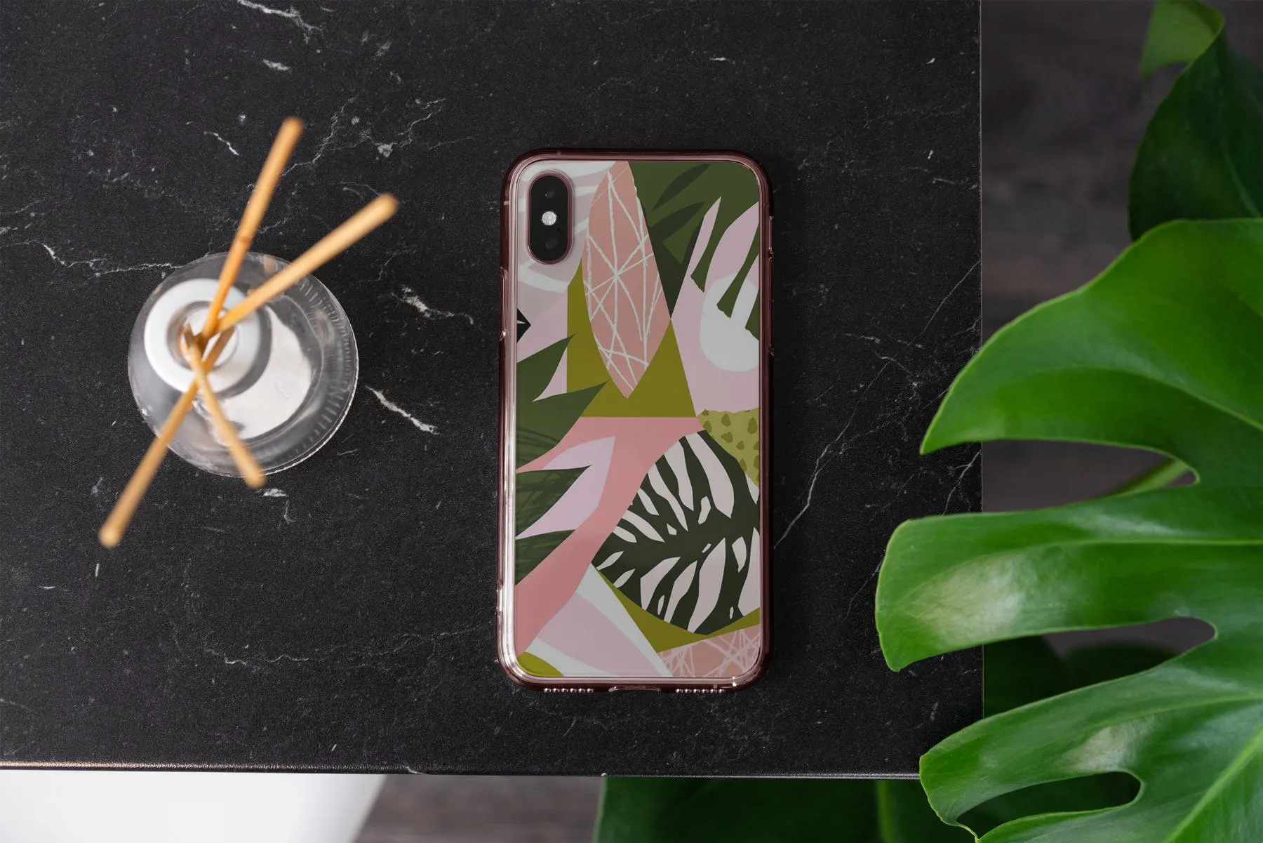 iPhone Xs透明手机壳外观设计效果图样机v2 iPhone Xs Clear Case Mock-Up vol.2插图(5)