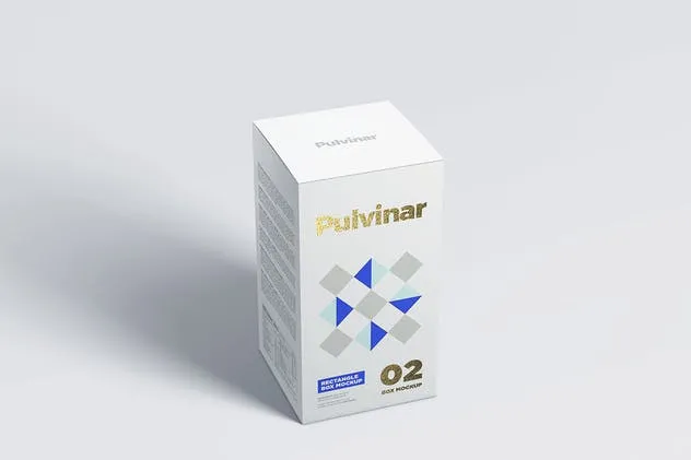 药品保健品外包装样机模板 Box / Packaging MockUp – Rectangle插图(2)