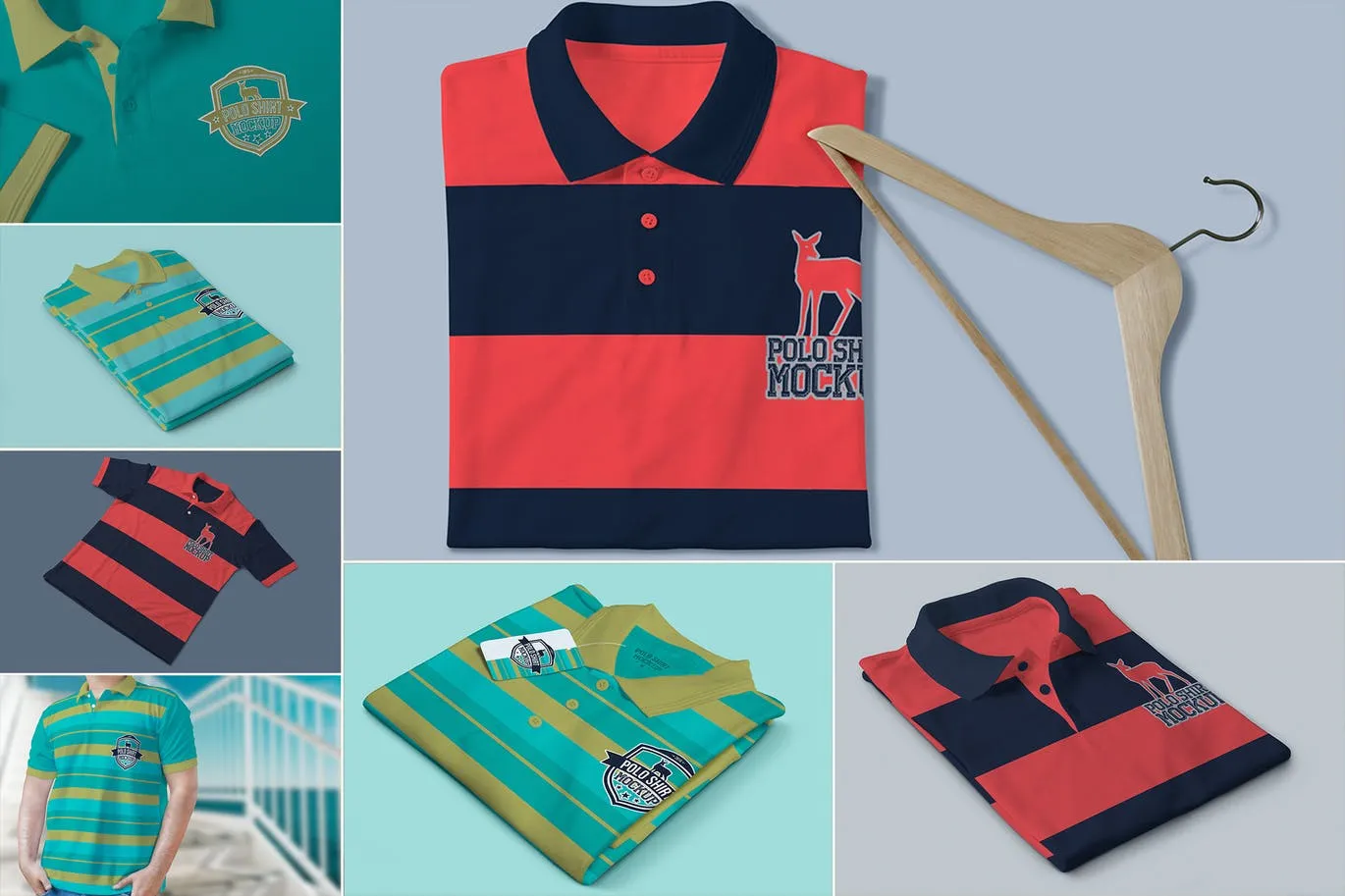 高品质的高端Polo衫VI样机展示模型mockups插图(7)