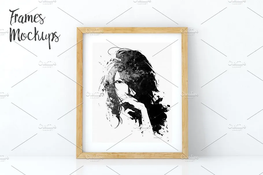 简约相框画框样机 Frame mockups pack 8×10插图(6)