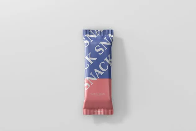 小吃/零食塑料袋包装样机模板 Snack Bar Mockup插图(6)