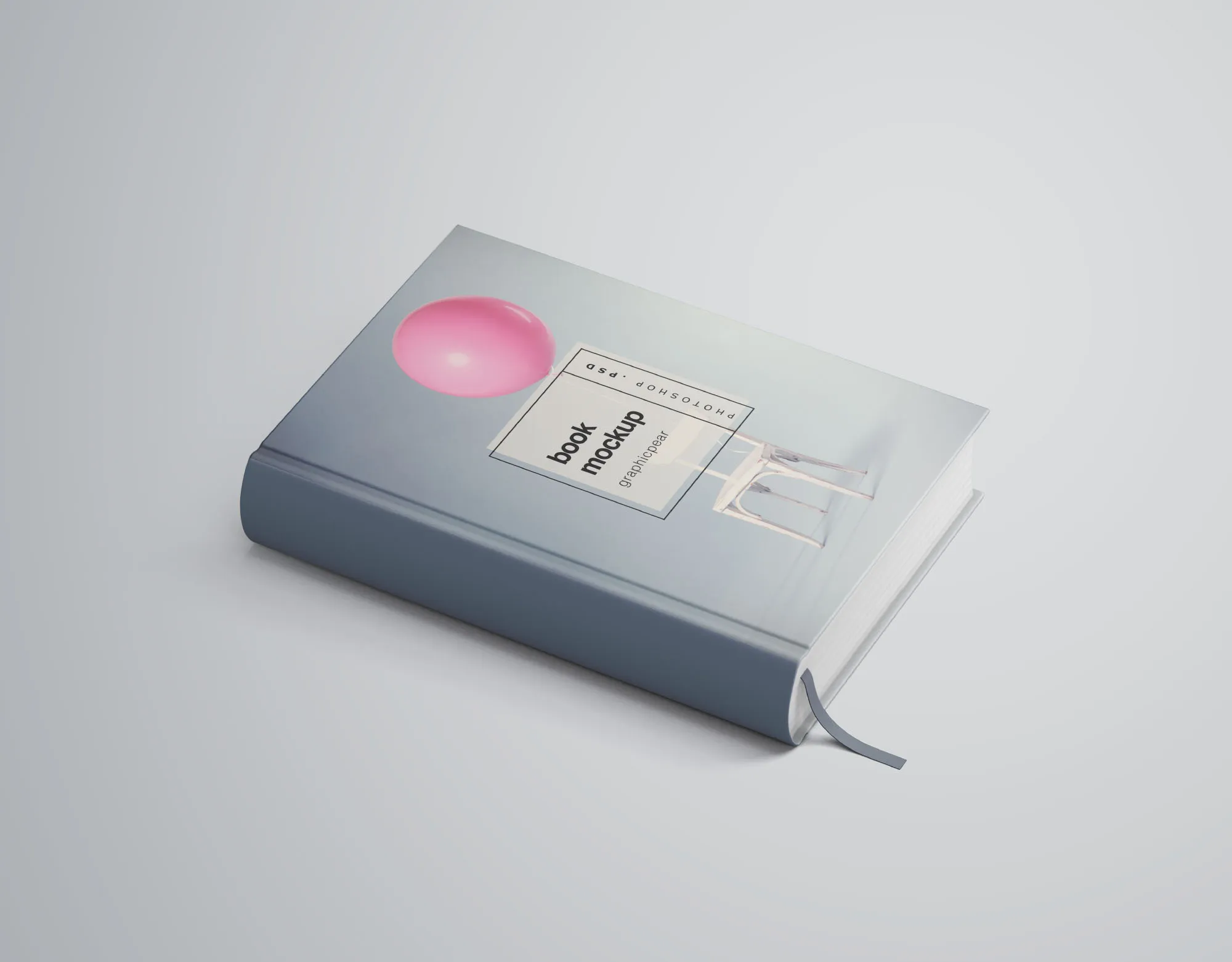 精装图书封面设计效果图PSD样机 Book Cover Mockup