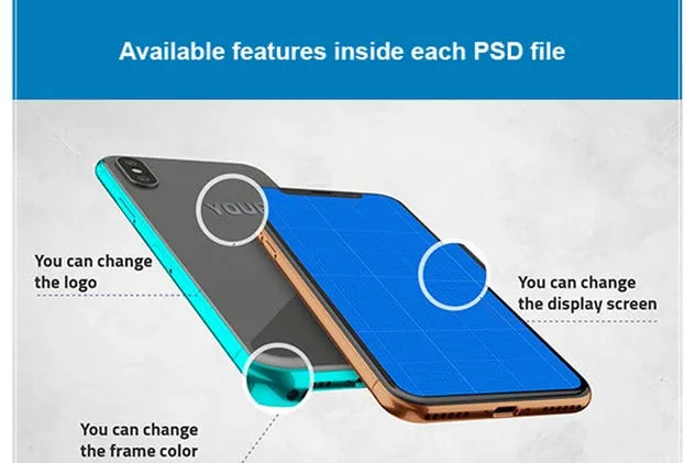 高端奢华场景iPhone X展示样机模板 Arabic iPhone X Mockup插图(12)