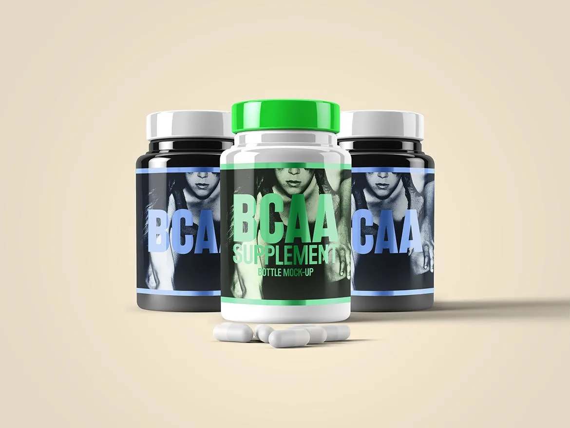 高品质的维生素药品营养品保健品包装设计VI样机展示模型mockups插图(8)