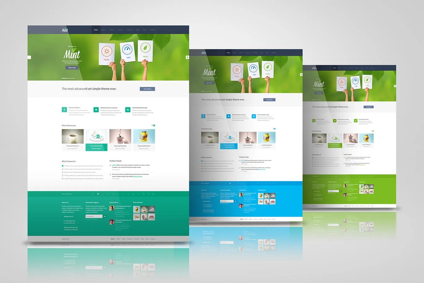 网站/网页设计效果图样机模板 Web Pages Presentation Mock Up插图(6)