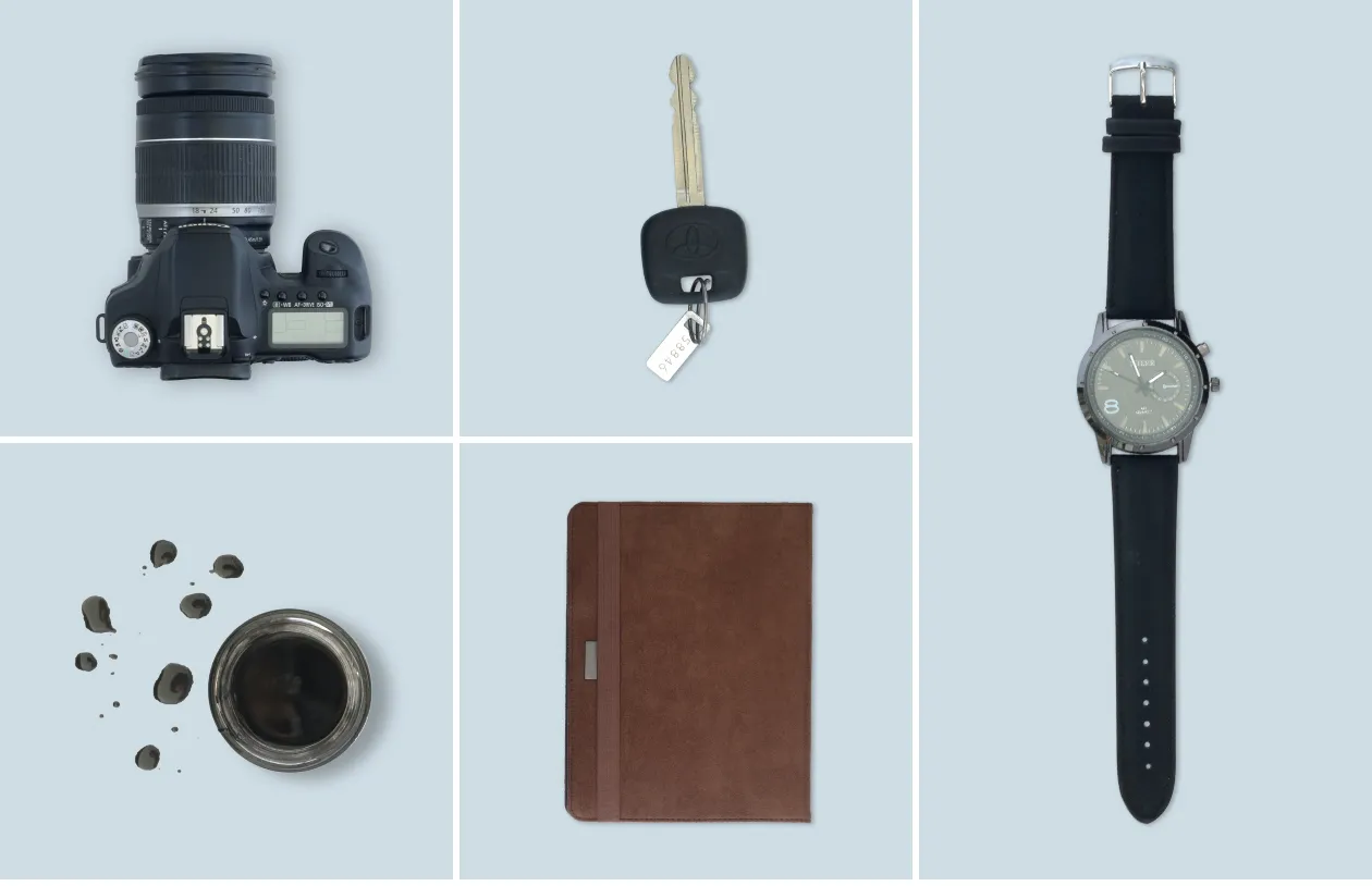 办公用品/EDC场景样机设计素材 Top View Scene Creator